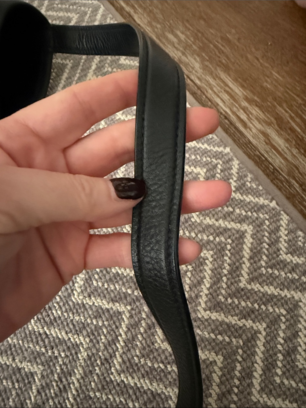The Row Large NS Park Black Leather Tote - Picture 13 of 17